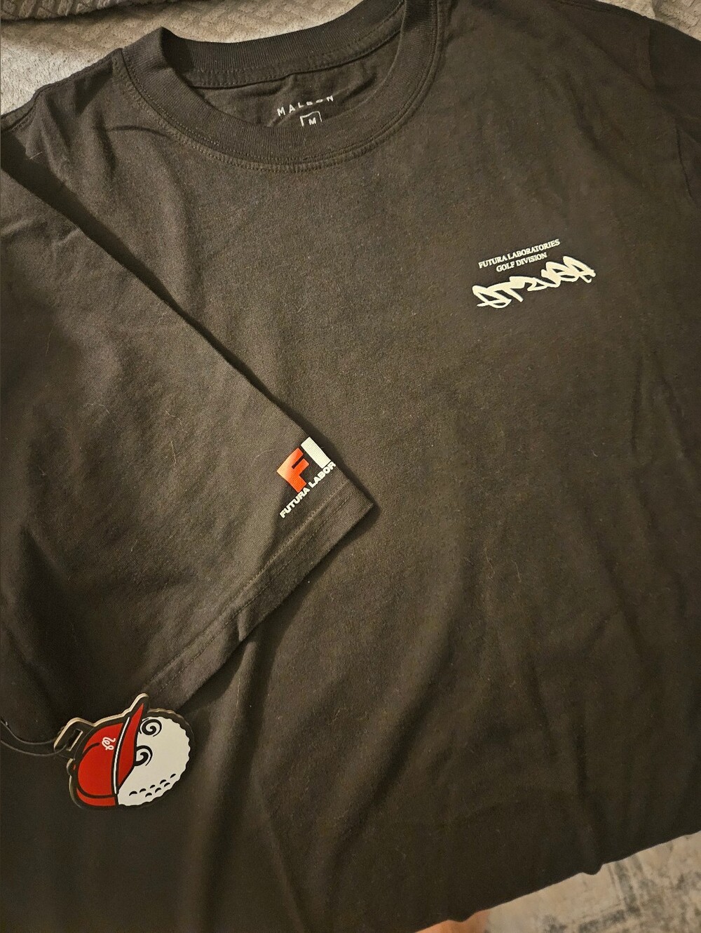 Malbon × Futura Labs Buckets Shirt - Black, Size M